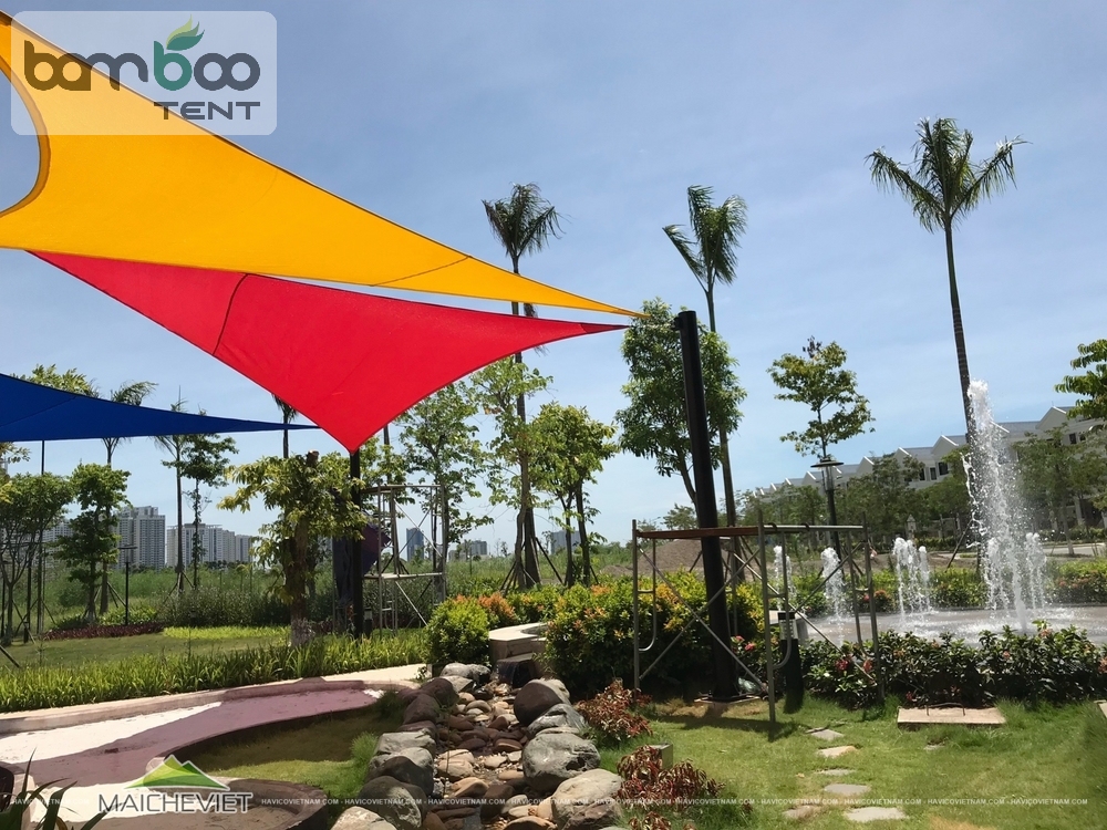 Mái bạt che nắng ngoài trời