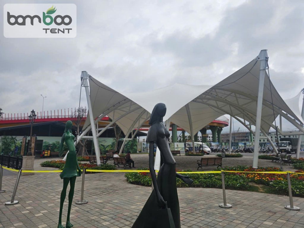 Thi công mái bạt tại Hải Phòng
