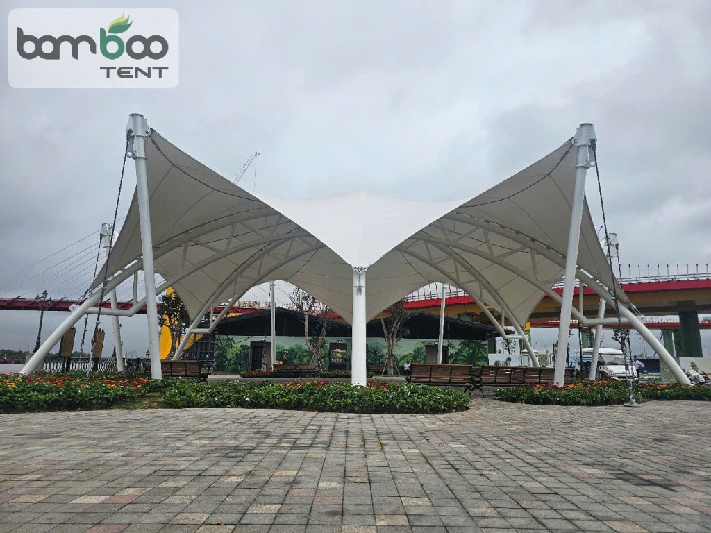 Thi công mái bạt pvdf tại Hải Phòng