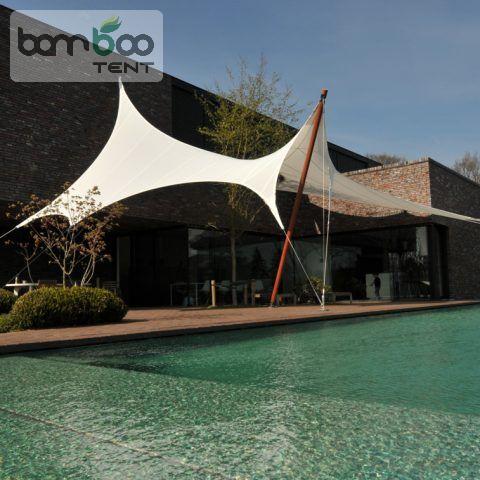 Mái che ngoài trời bằng bạt pvdf hdpe