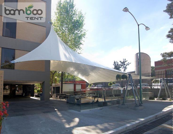 Mái che ngoài trời bằng bạt pvdf hdpe