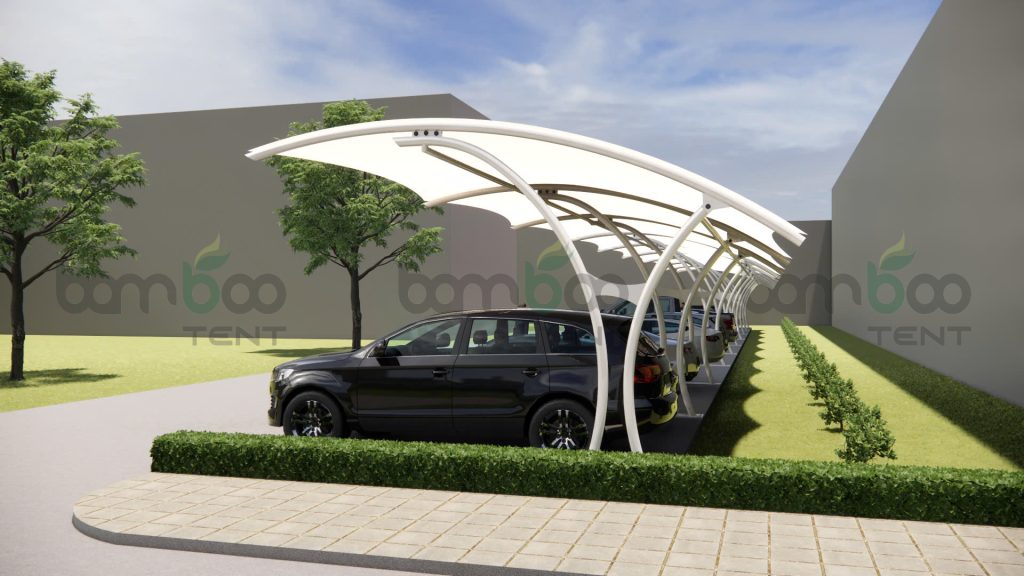 Mái Che Ô Tô Bằng Bạt PVDF