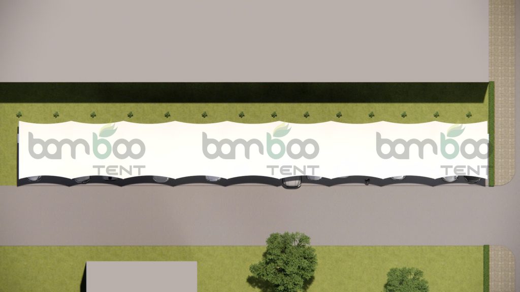 Mái Che Ô Tô Bằng Bạt PVDF