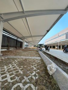 Mái Bạt PVDF Cho Nhà Xe