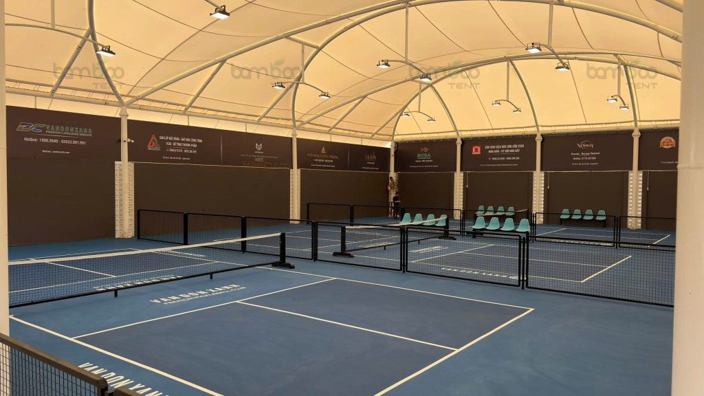 Mái che sân Pickleball Vân Đồn Xanh