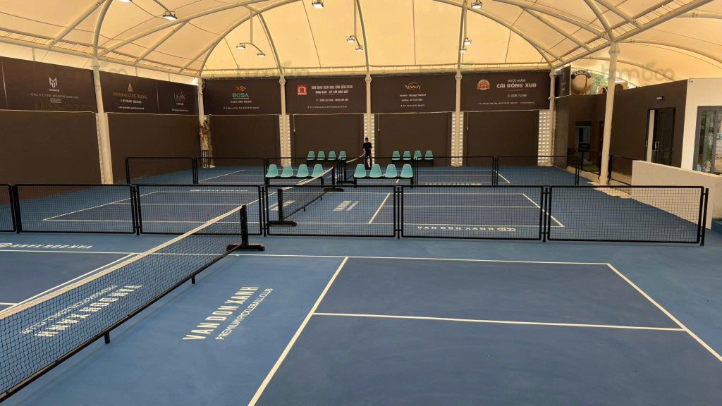 Mái che sân Pickleball Vân Đồn Xanh