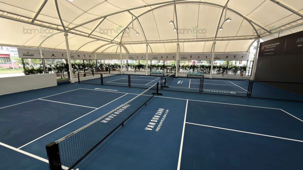 Mái che sân Pickleball Vân Đồn Xanh