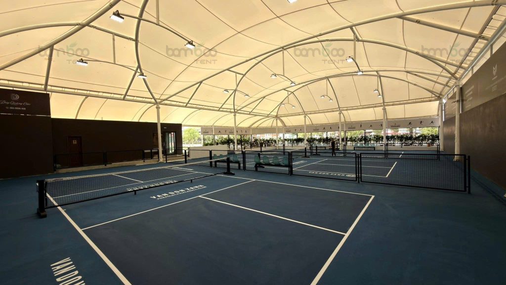 Mái che sân Pickleball Vân Đồn Xanh