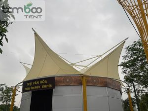Mái Che Bạt HDPE Tạo Hình Cánh Hoa
