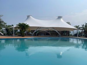 Mái che chóp đôi PVDF