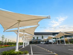 Mái Che Nhà Xe Bạt PVDF Tại Masteri Vinhomes